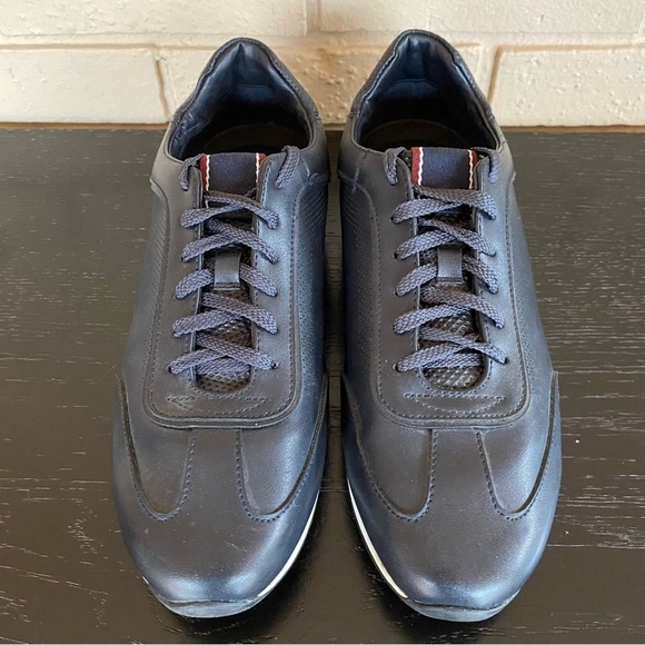 Zara Man Shoes Mens 42 US 9 Black Leather Business Casual Dress Work Sneakers - Picture 3 of 6